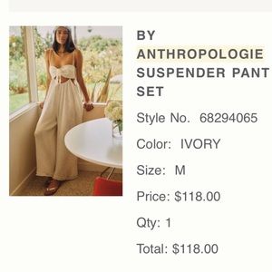 Anthropologie Suspender Set